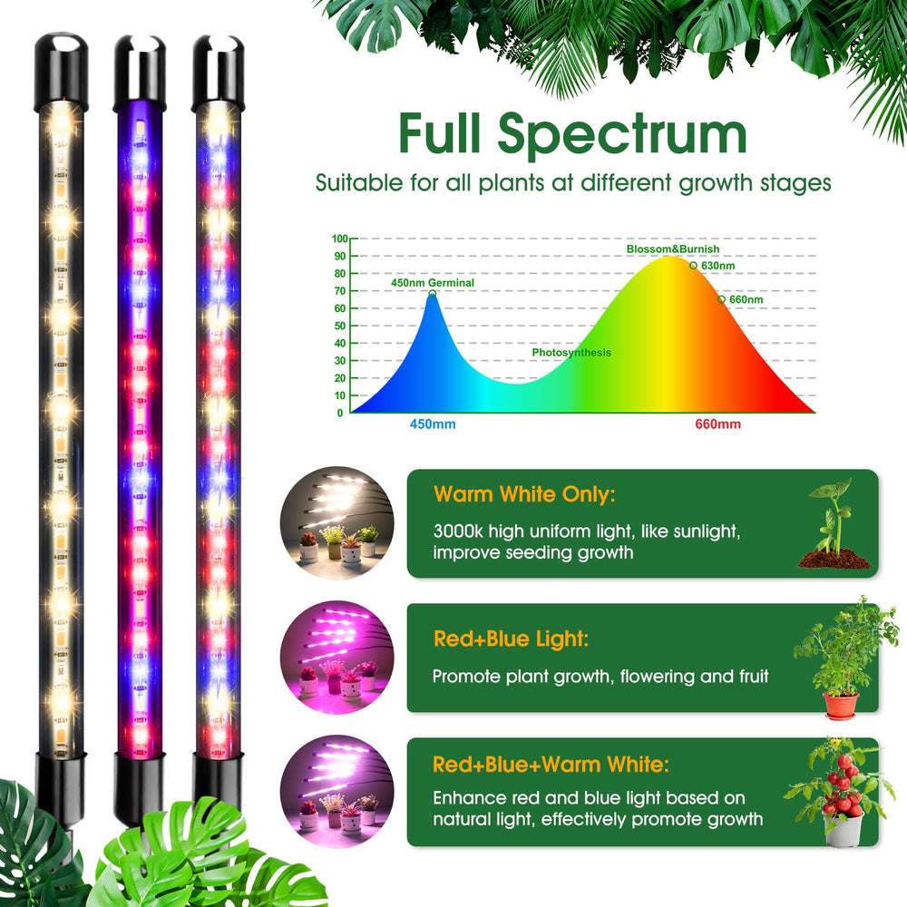 Wolezek grow light tripod stand in use with plants