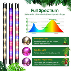 Wolezek grow light tripod stand in use with plants