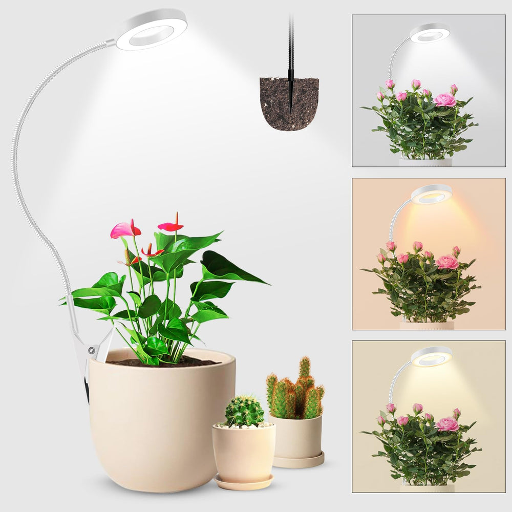 wolezek plant lights for indoor growing with a white finish