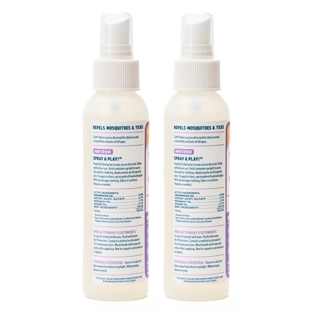Wondercide 4 oz Rosemary insect repellent spray back view