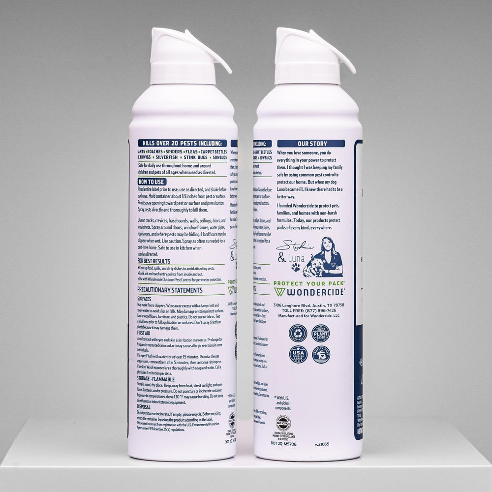 Wondercide Ant & Roach Spray 10 oz back view
