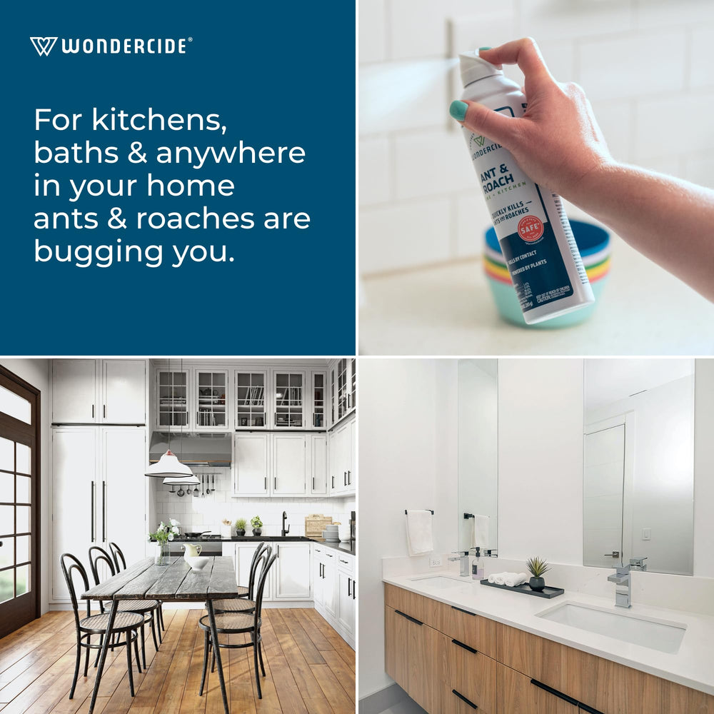 Wondercide Ant & Roach Spray in kitchen setting