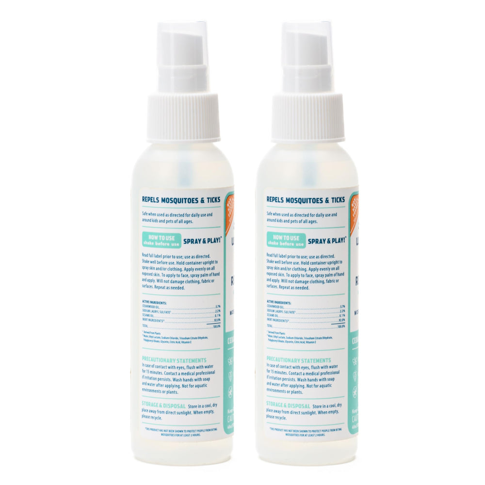 Wondercide Cedarwood insect repellent 4 oz bottle side view