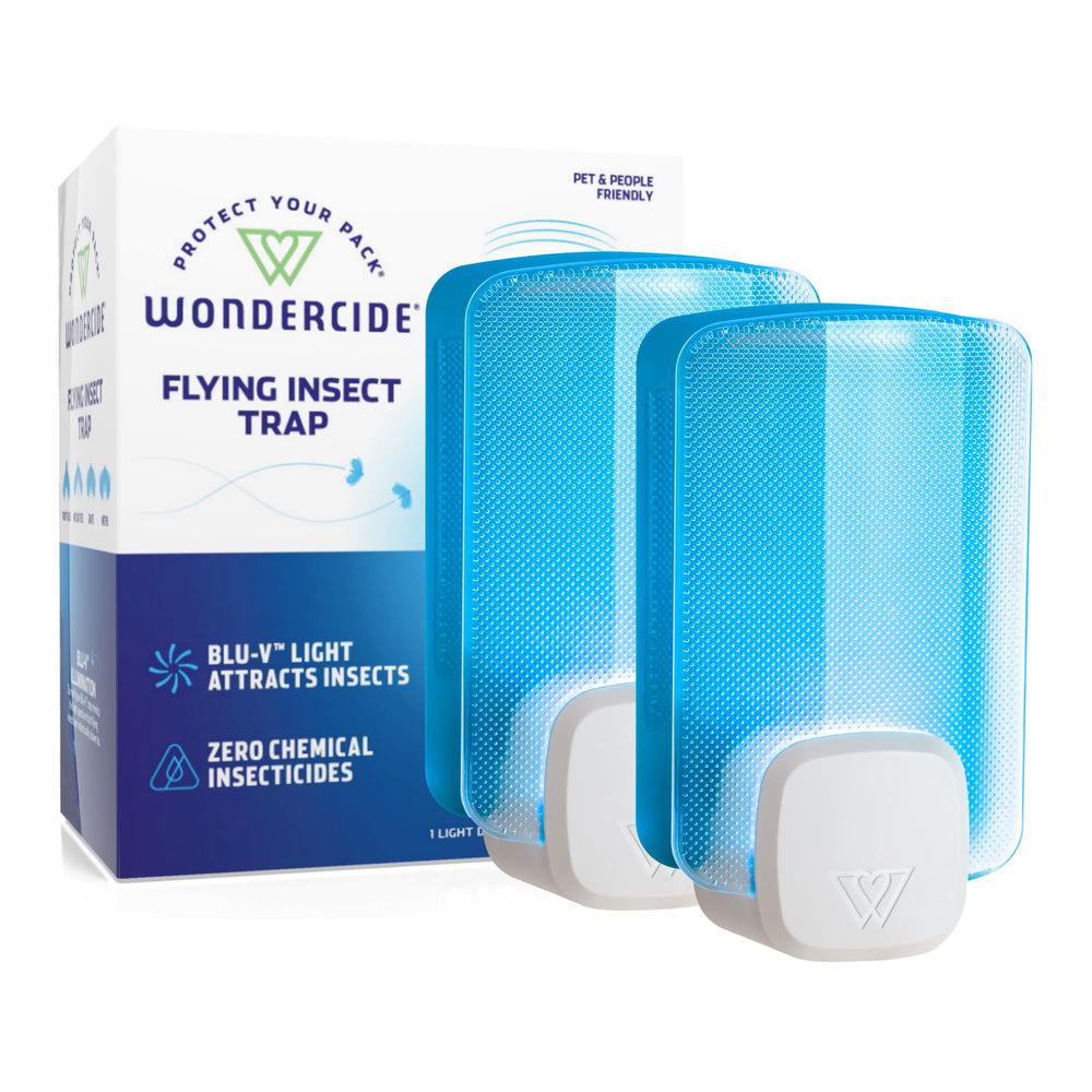 Wondercide Fly and Flying Insect Trap front view with plug-in design