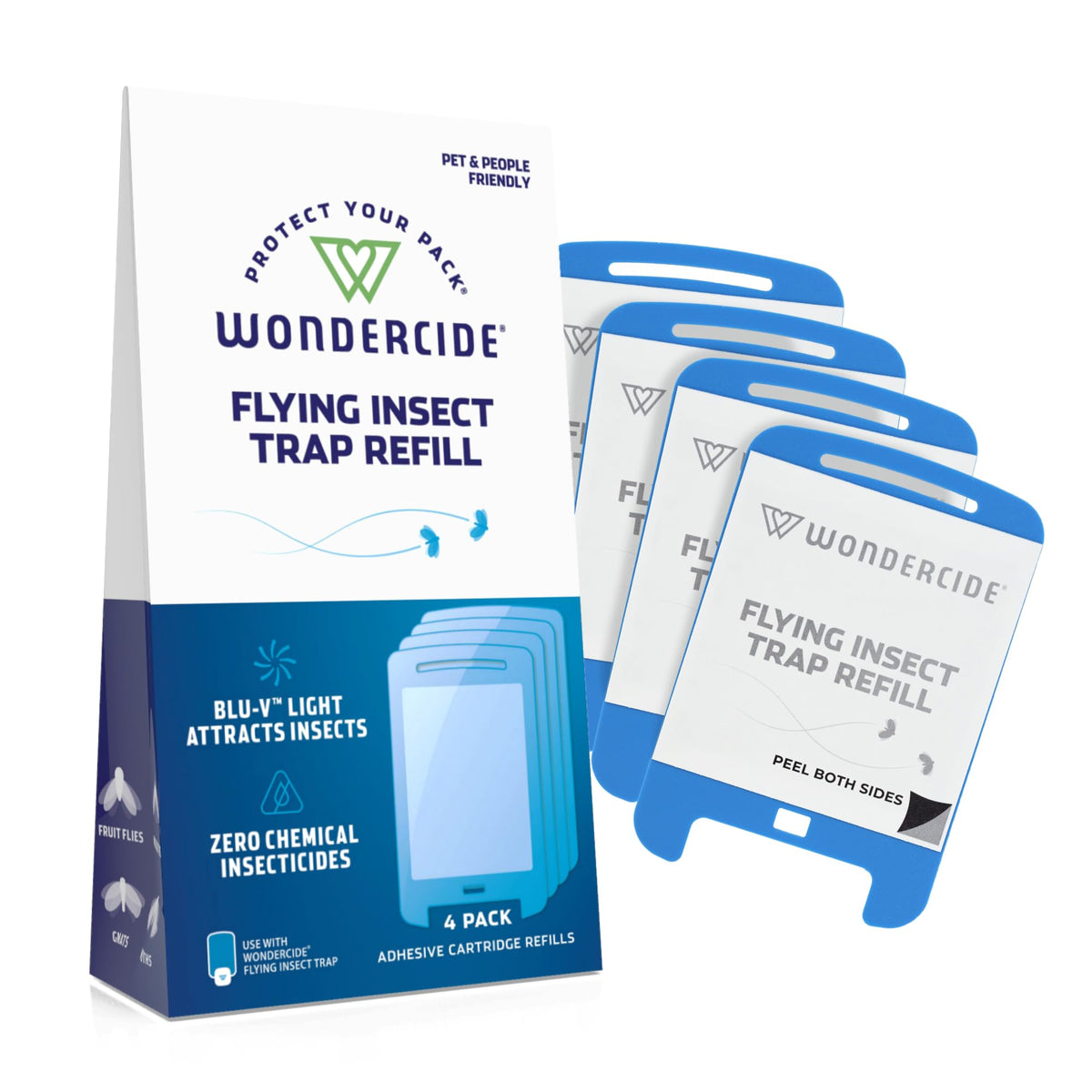 Wondercide Fly and Flying Insect Trap refill pack, 4 cartridges