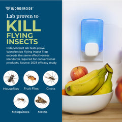 Wondercide Flying Insect Trap side view showing plug-in design