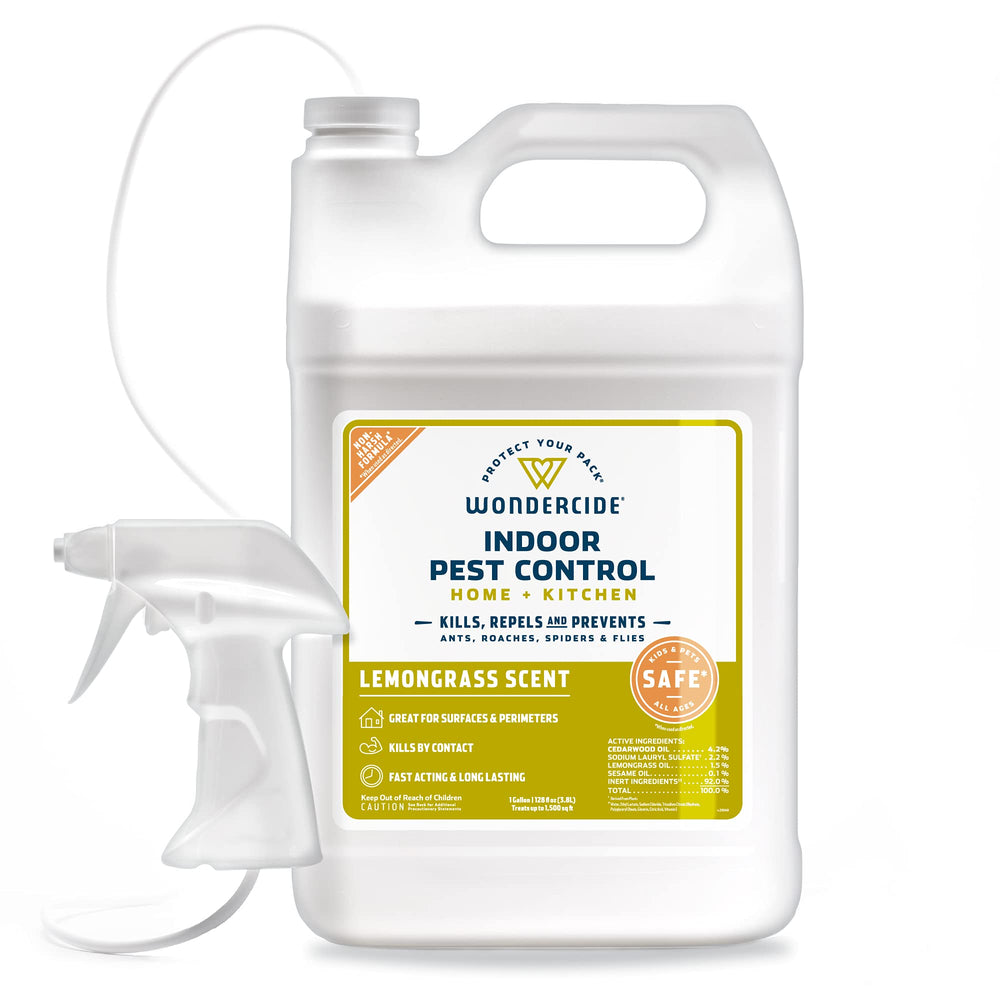 Wondercide Indoor Pest Control Spray 128 Fl Oz bottle front view