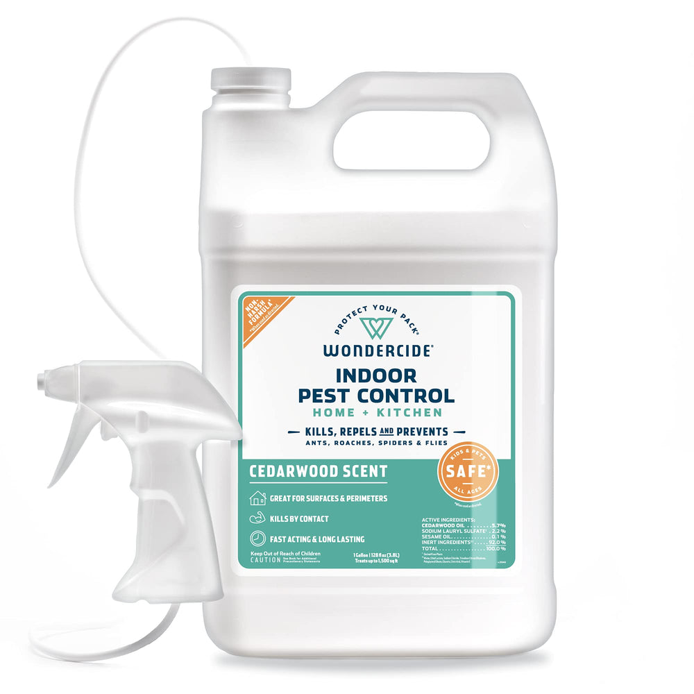 Wondercide Indoor Pest Control Spray 128 Fl Oz bottle front view