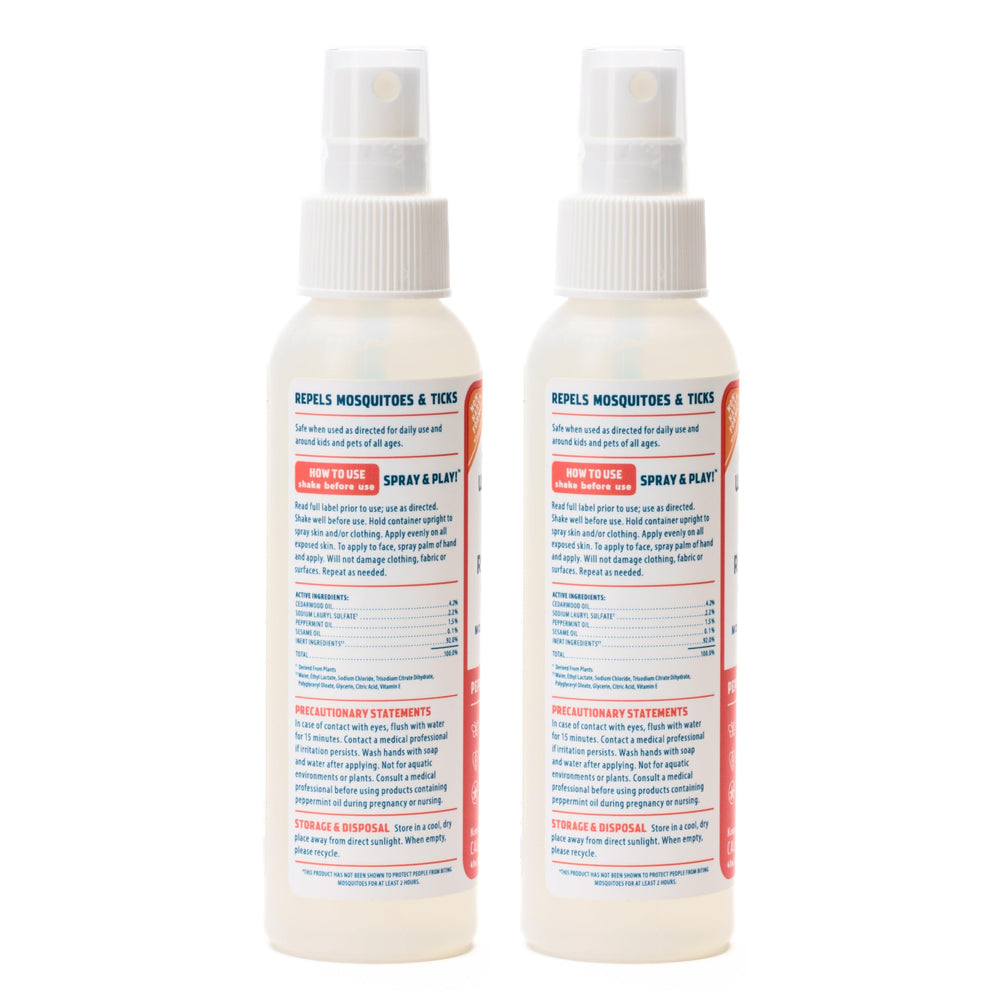 Wondercide Mosquito Repellent ingredients list on bottle