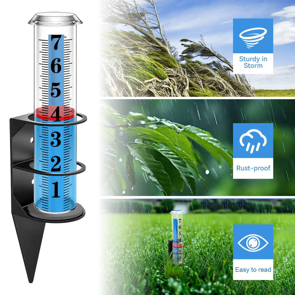 WondMall rain gauge in snowy conditions