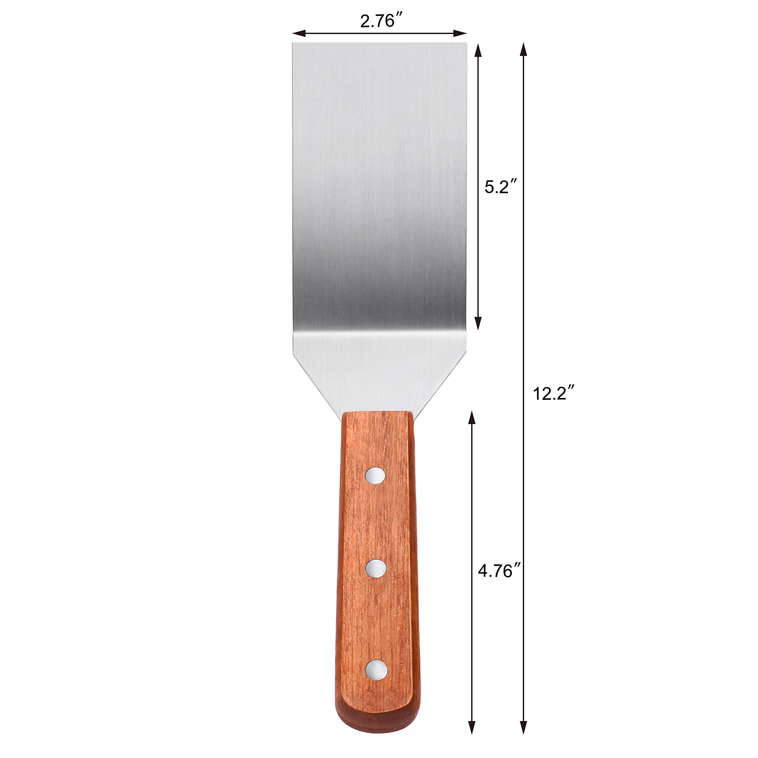 Wood handle of the New Star Foodservice Grill Turner