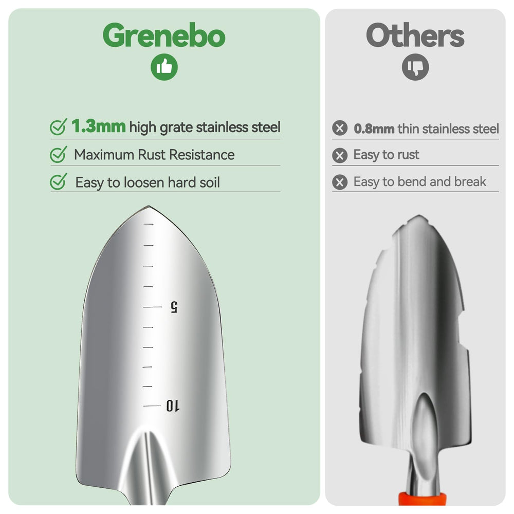 Wooden handle weedier tool from Grenebo gardening tools