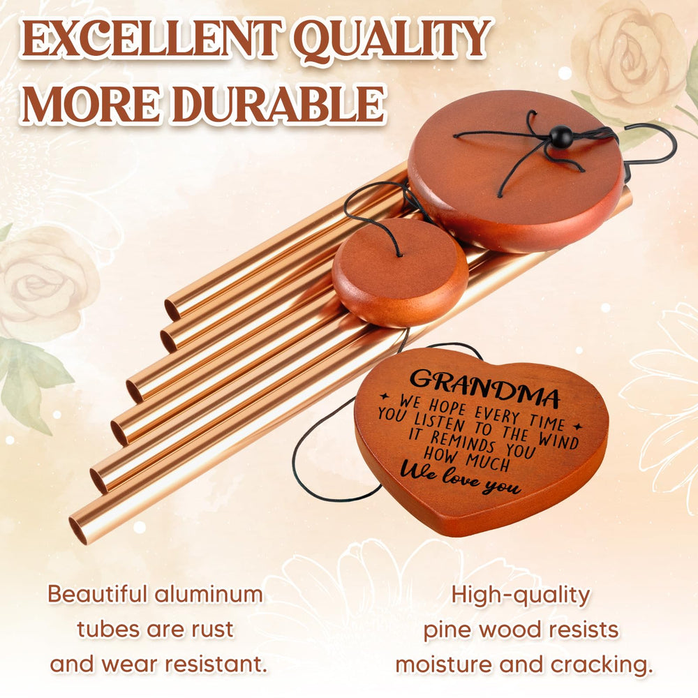 Wooden hanger of Damaigiift Grandma Gift Wind Chimes