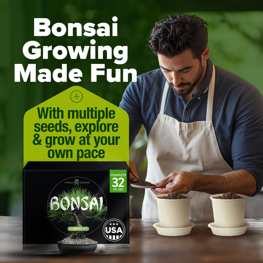 Wooden markers for bonsai trees in the gardening kit
