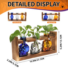 Wooden stand for YYHglass skull planter vases
