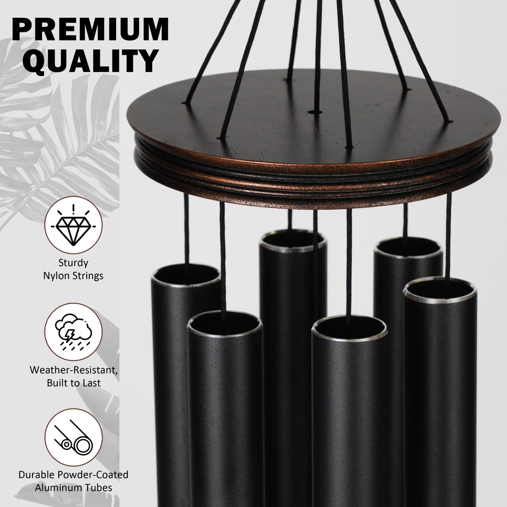 Wooden suspension platform detail of Vanquer Wind Chimes