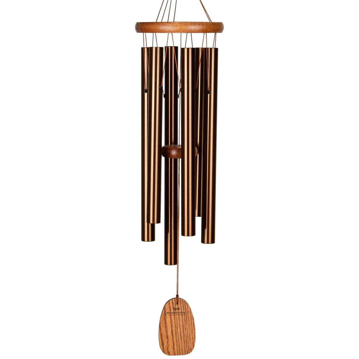 Woodstock Amazing Grace Wind Chime 24 inch bronze front view