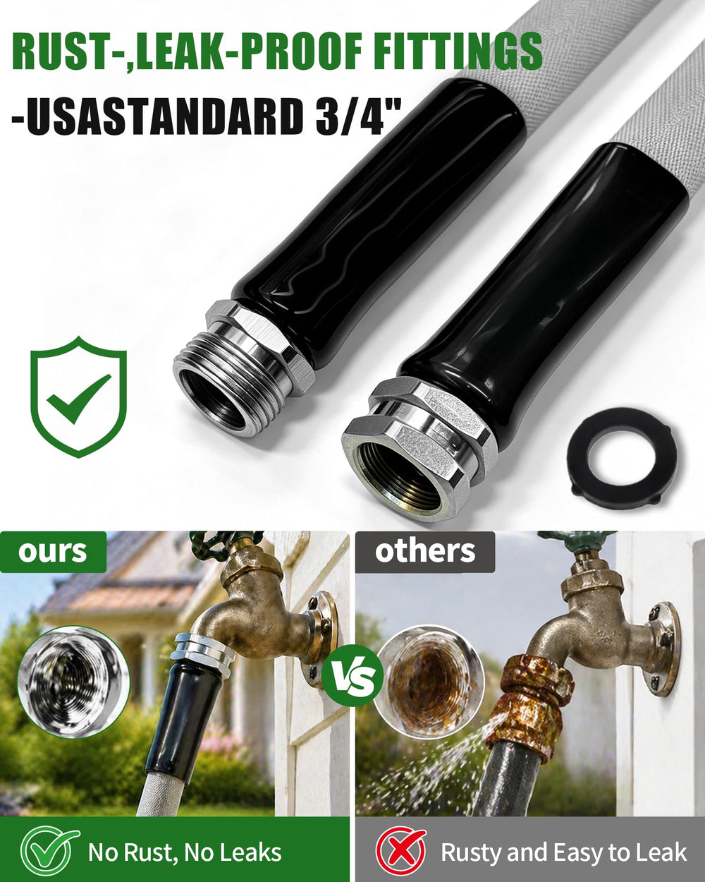 Wopli Garden Hose coiled for easy storage