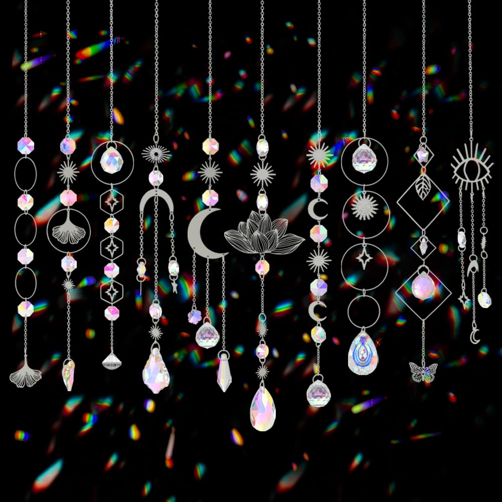 Worgree Crystal Suncatcher Kit with 10 rainbow prisms