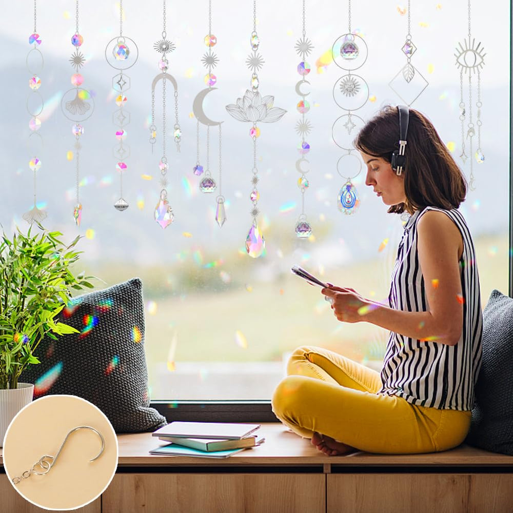 Worgree suncatcher hanging in a sunny window