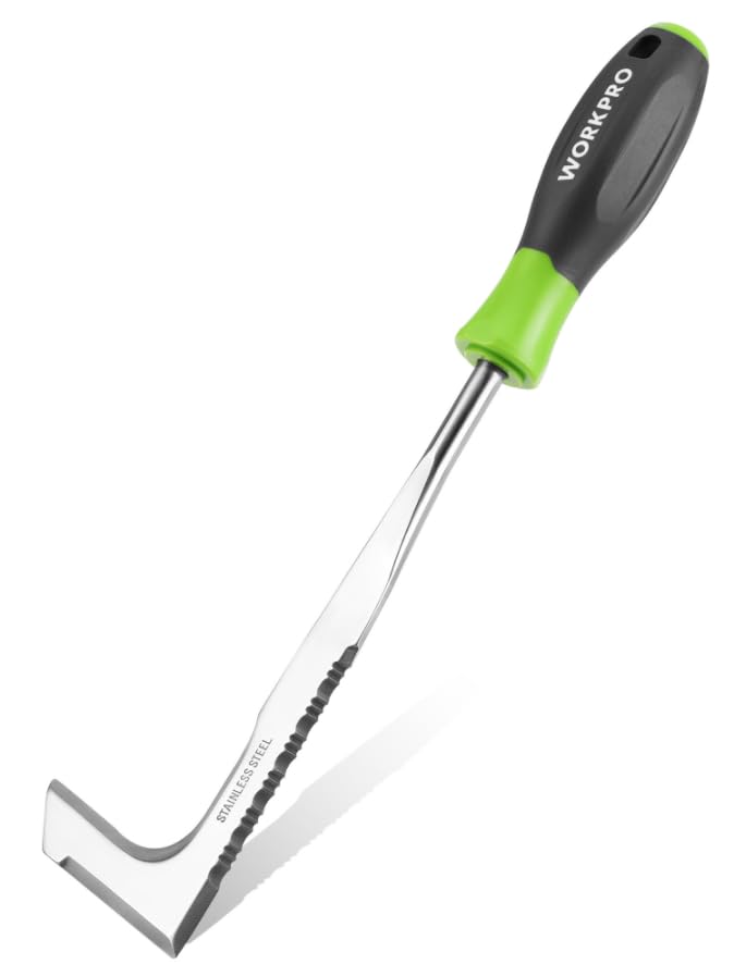 WORKPRO crack weeder 12-inch stainless steel tool front view