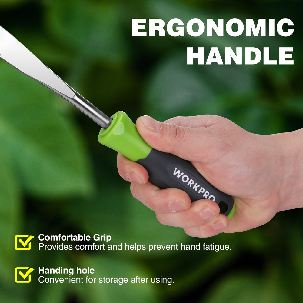 WORKPRO crack weeder in a garden setting lifting weeds