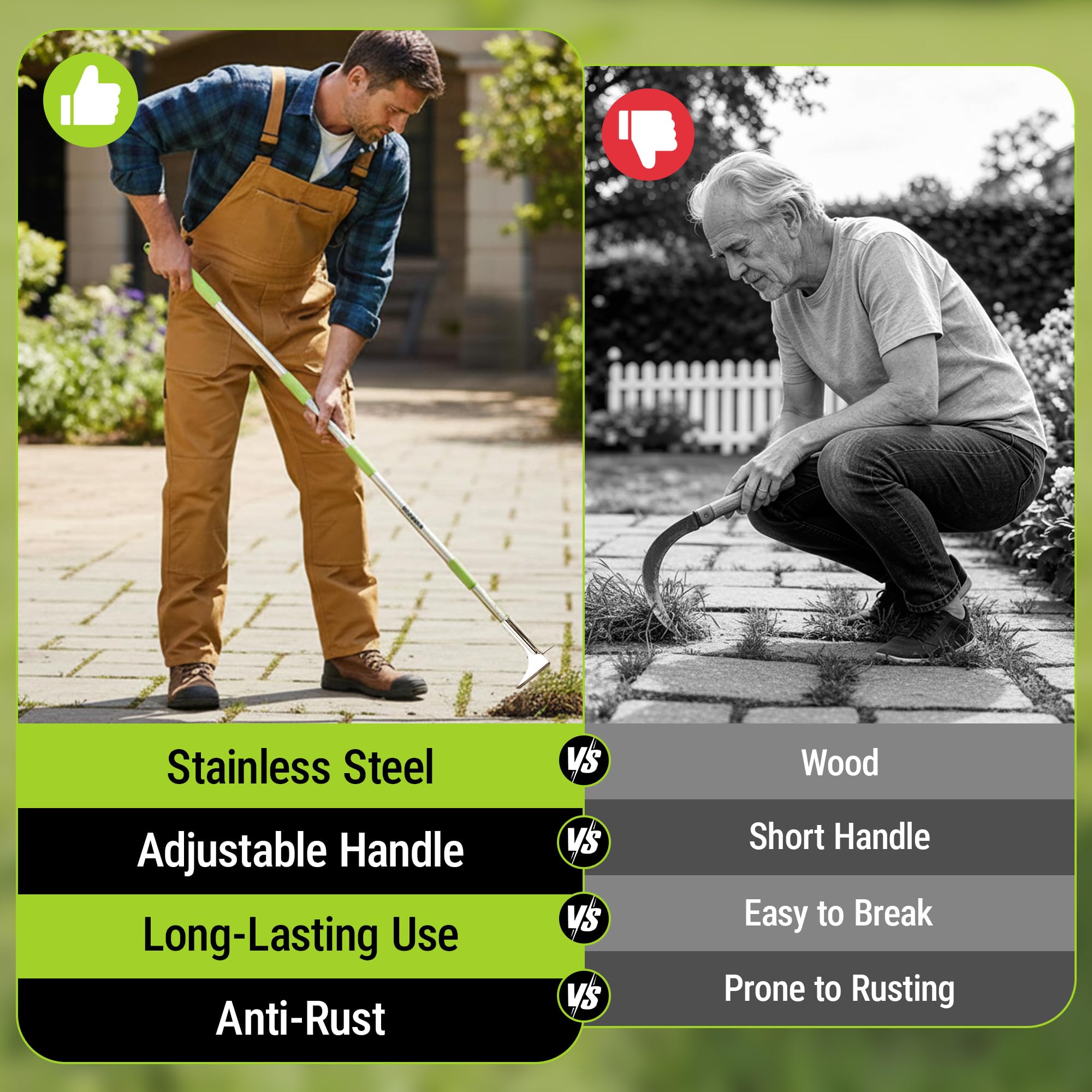 WORKPRO Crack Weeder in gardening toolkit
