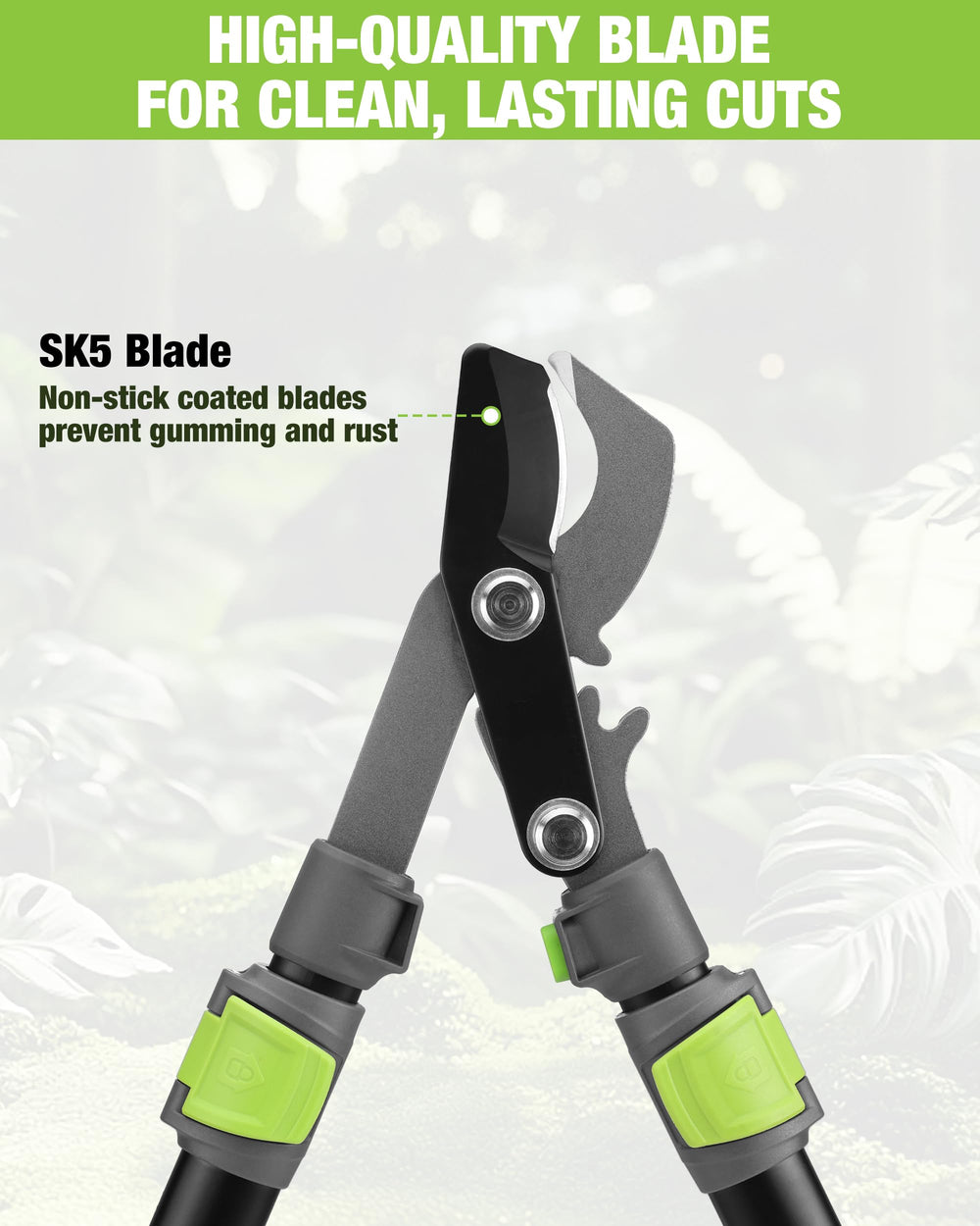 WORKPRO Extendable Bypass Lopper cutting through a branch