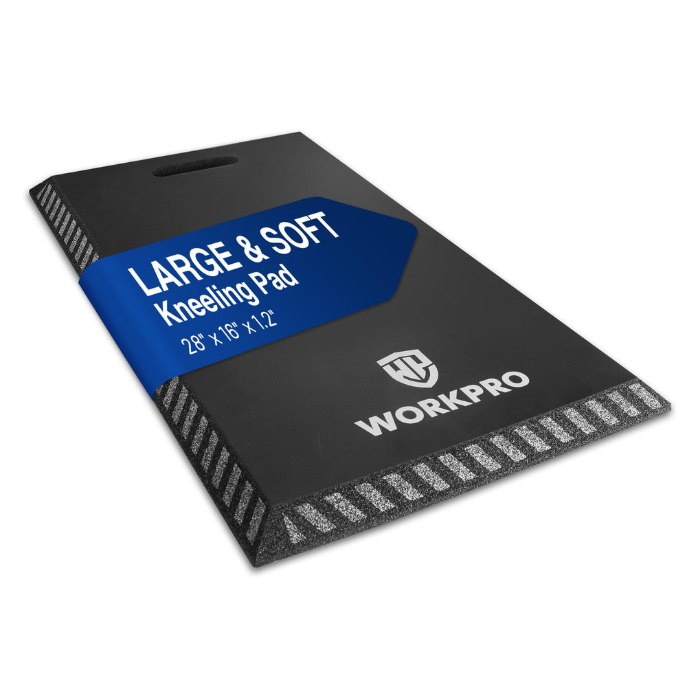 WORKPRO Extra Thick Kneeling Pad black front view
