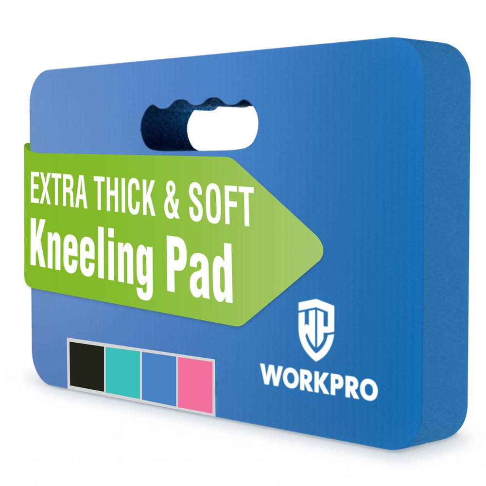 WORKPRO Extra Thick Kneeling Pad front view in blue