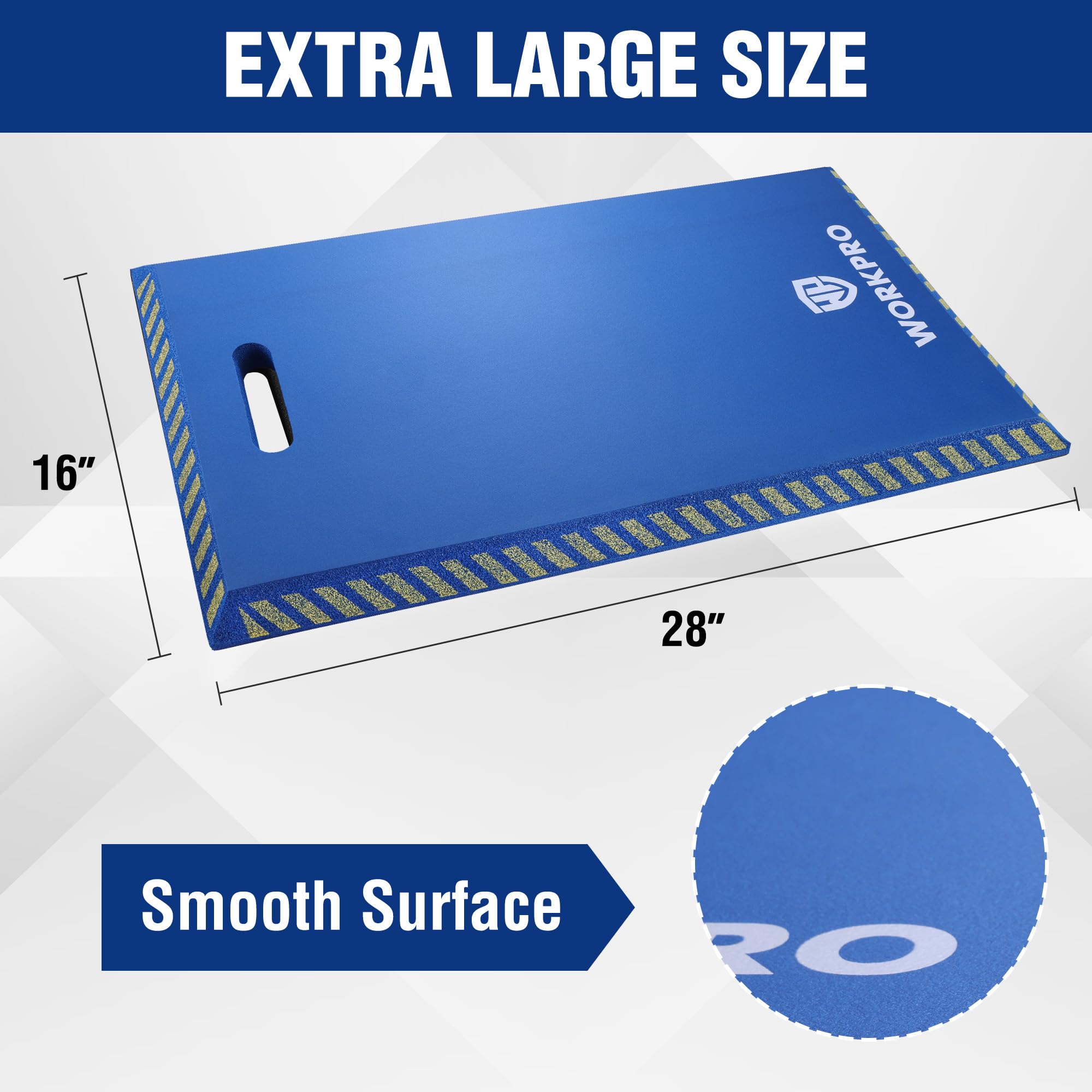 WORKPRO Extra Thick Kneeling Pad on garden soil