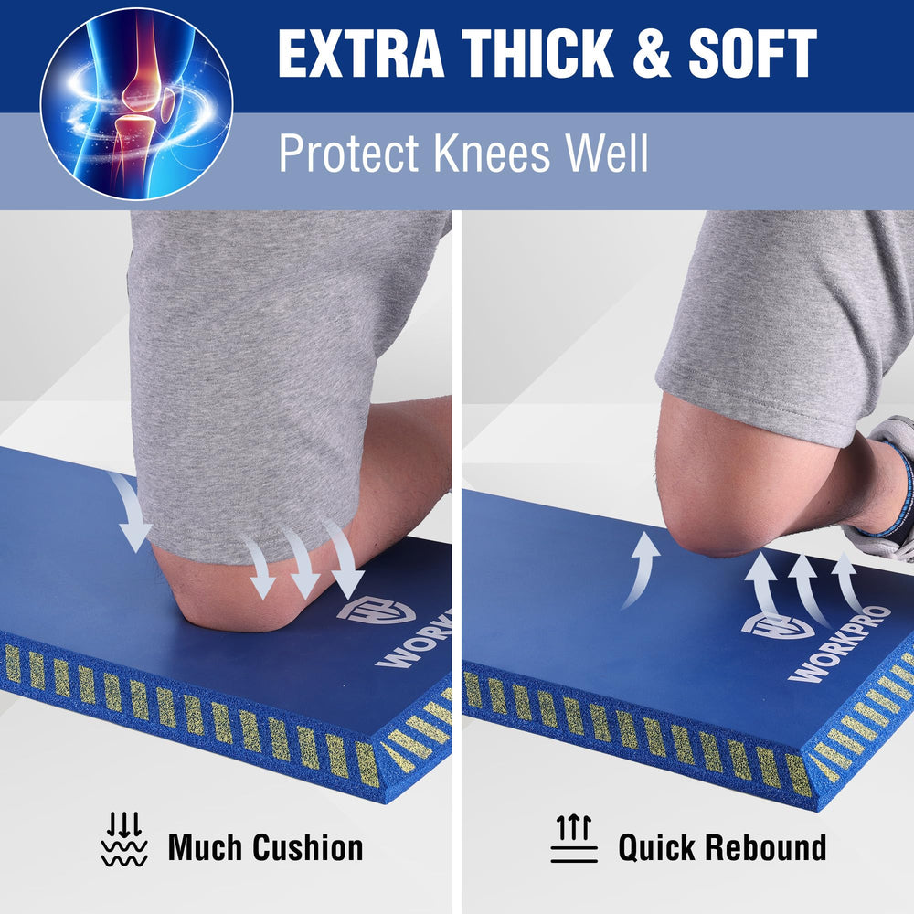 WORKPRO Extra Thick Kneeling Pad with built-in handle