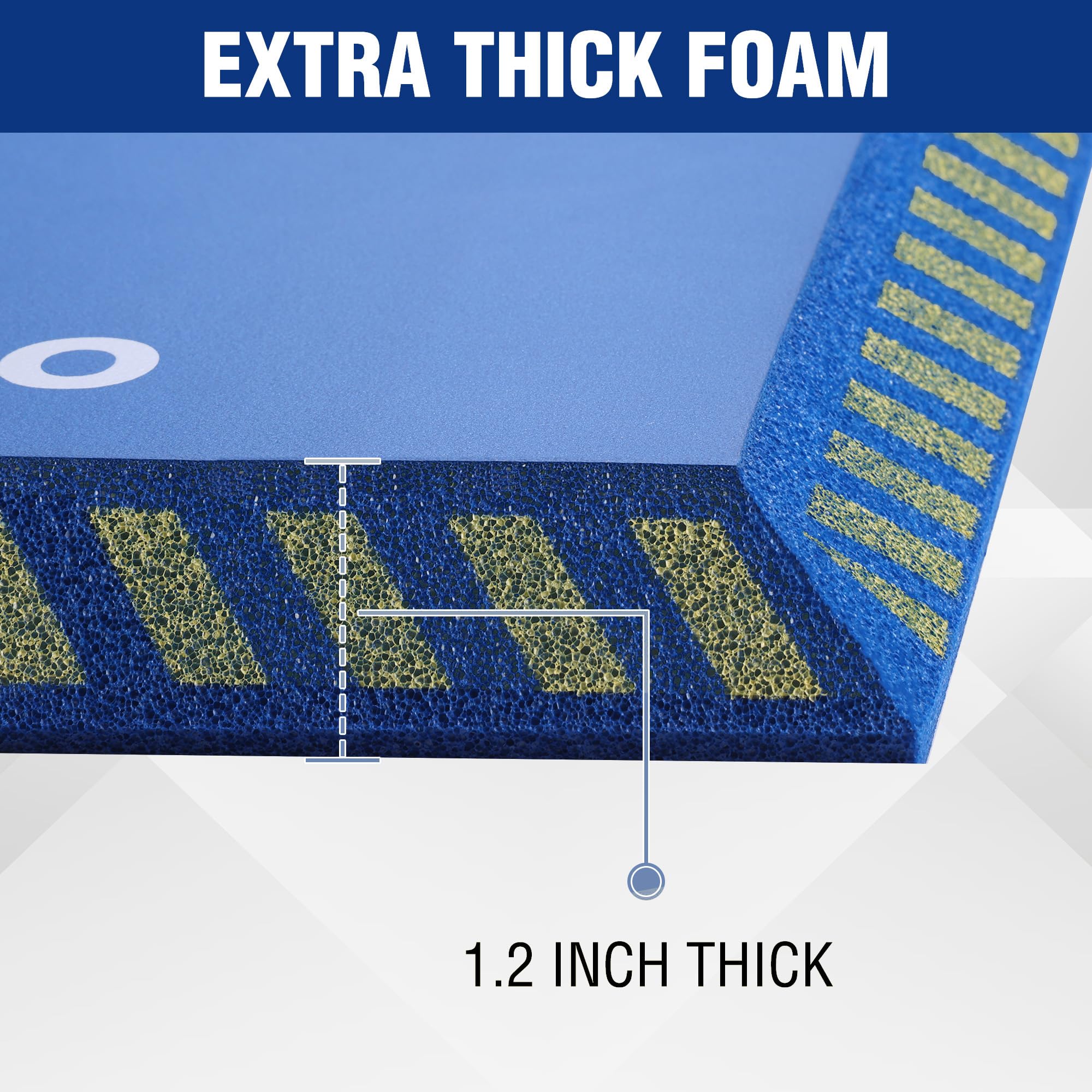 WORKPRO Extra Thick Kneeling Pad with yellow safety edge
