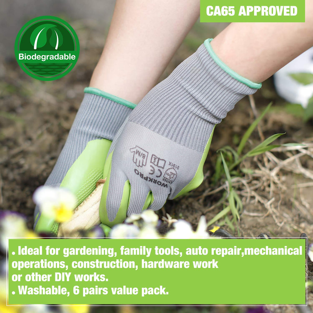 WORKPRO Garden Gloves in packaging