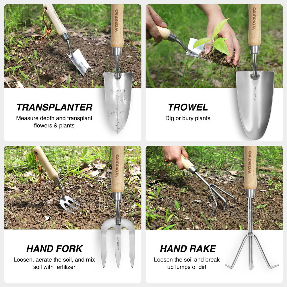 WORKPRO garden gloves included in the tool set