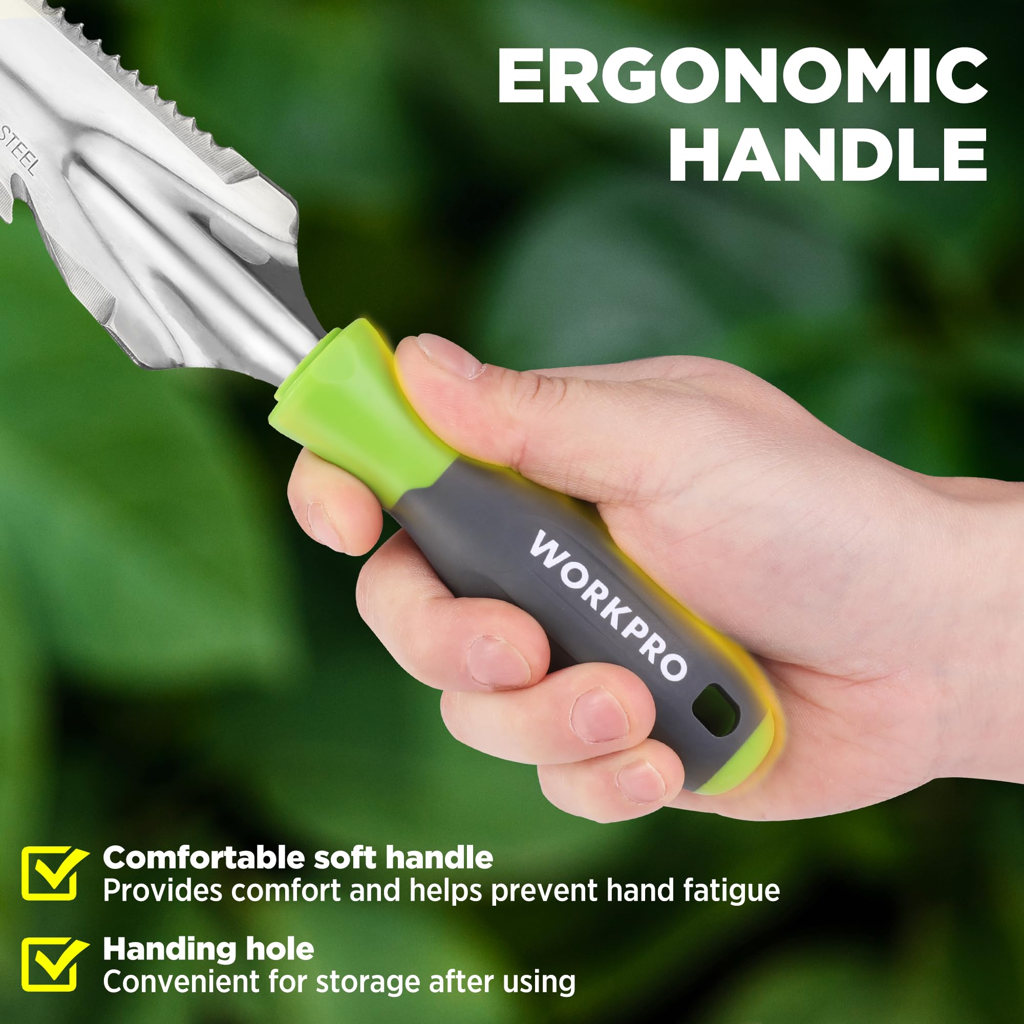 WORKPRO garden trowel with depth ruler
