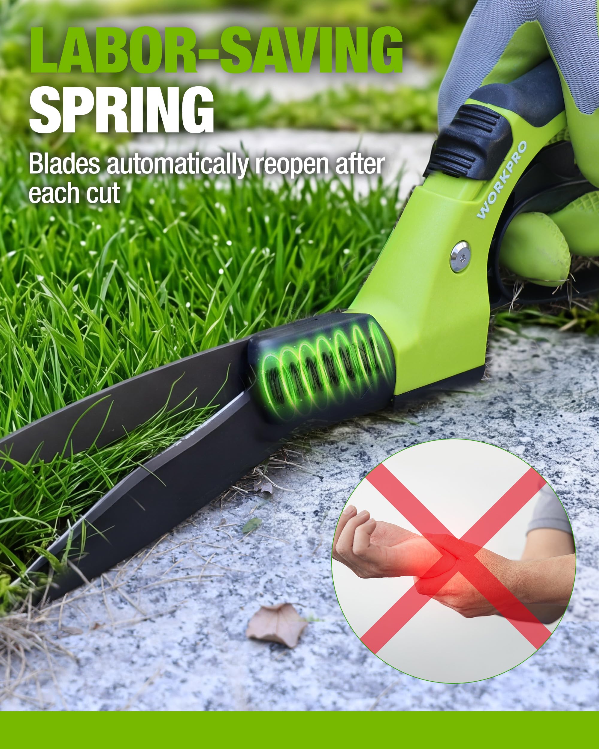 WORKPRO Grass Shears packaging front view