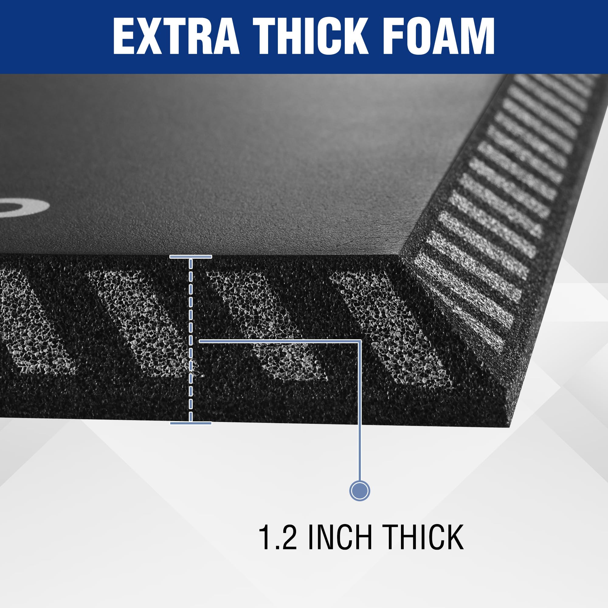 WORKPRO Kneeling Pad side view showing thickness