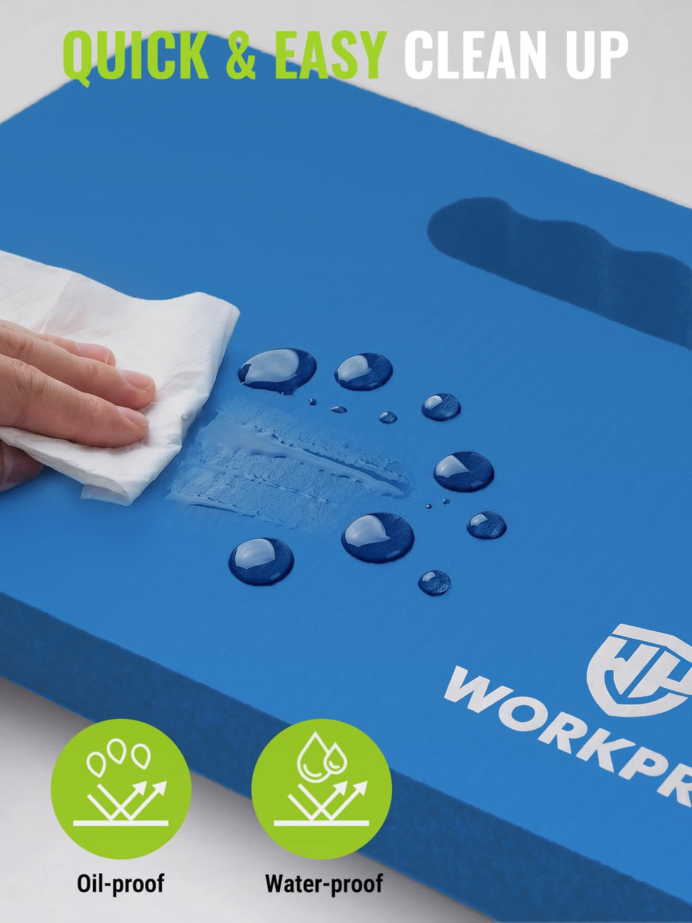 WORKPRO kneeling pad used in a garden setting