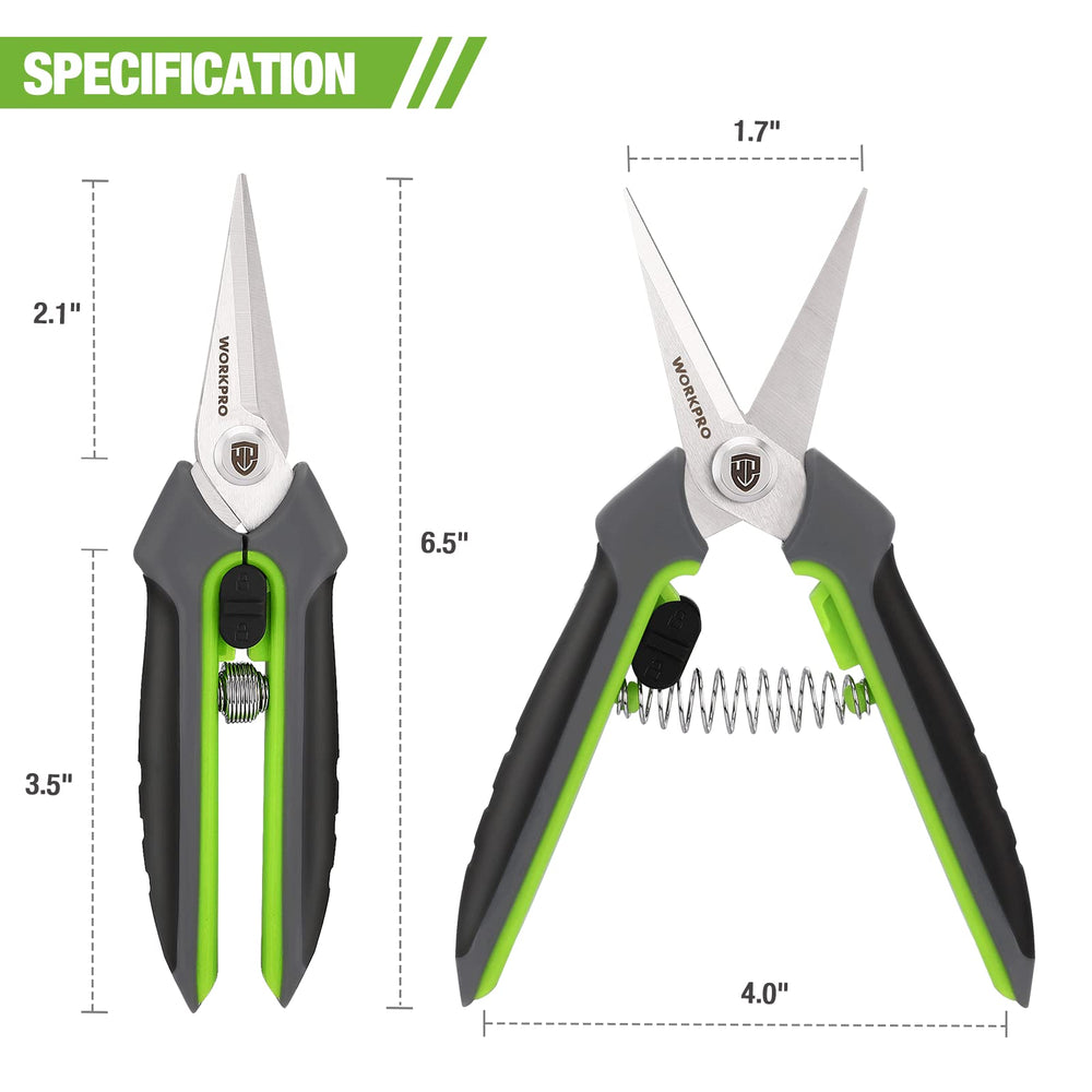WORKPRO pruning shears with sheath packaging