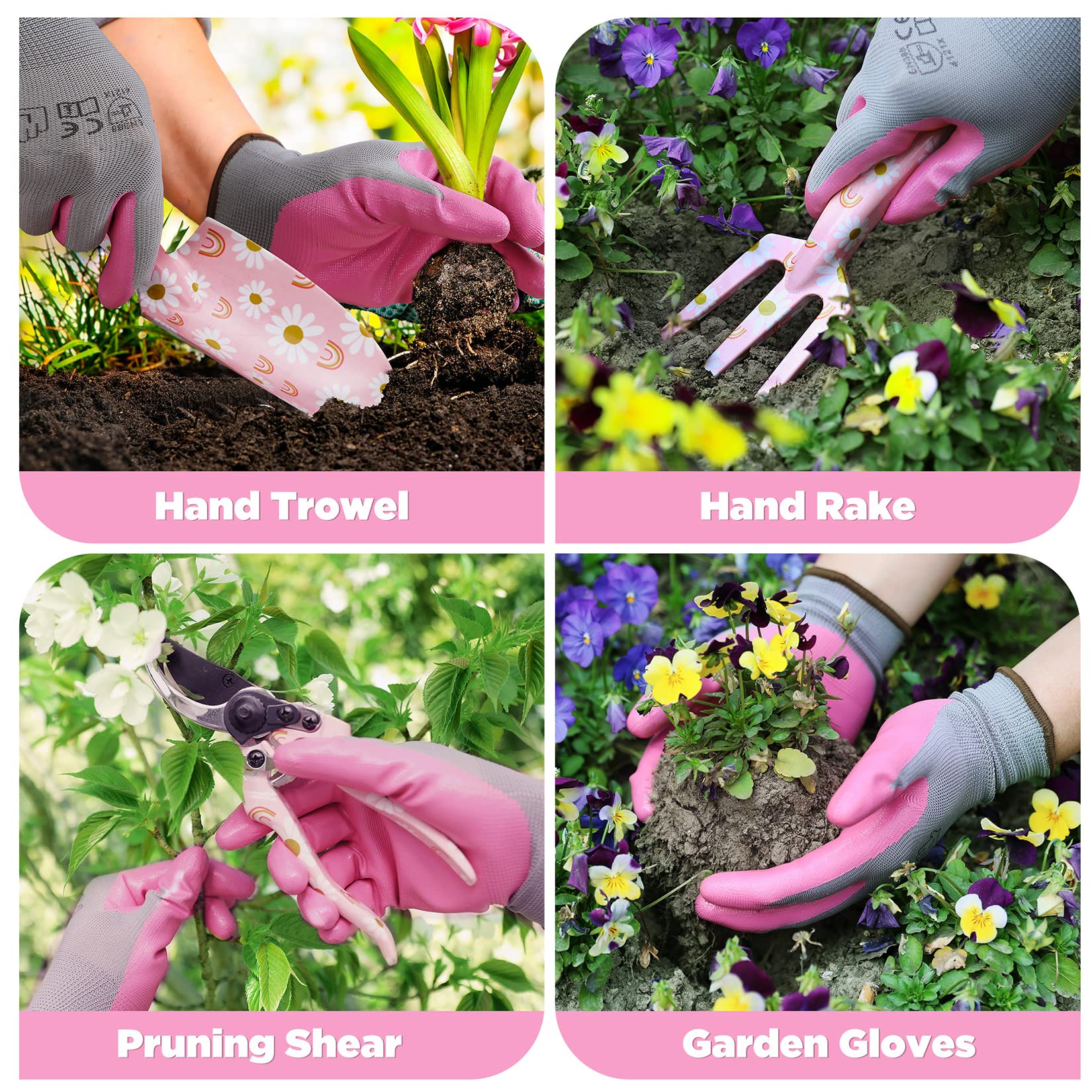 WORKPRO rake from the 5PCS gardening tools