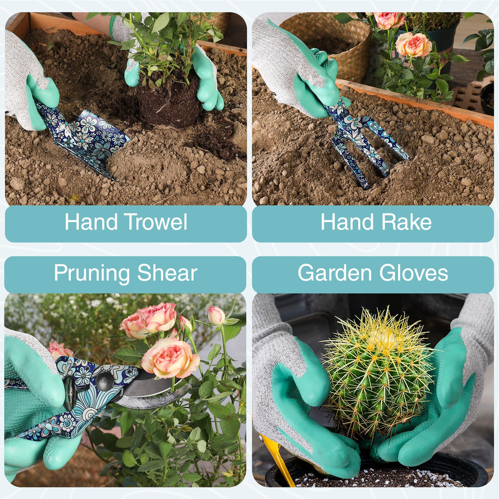 WORKPRO rake with flower pattern for gardening