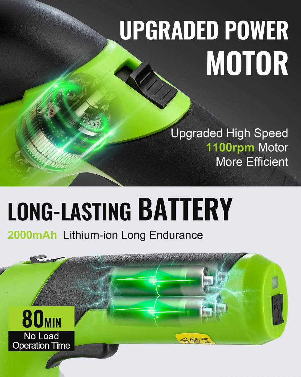 WORKPRO trimmer with USB-C charging cable