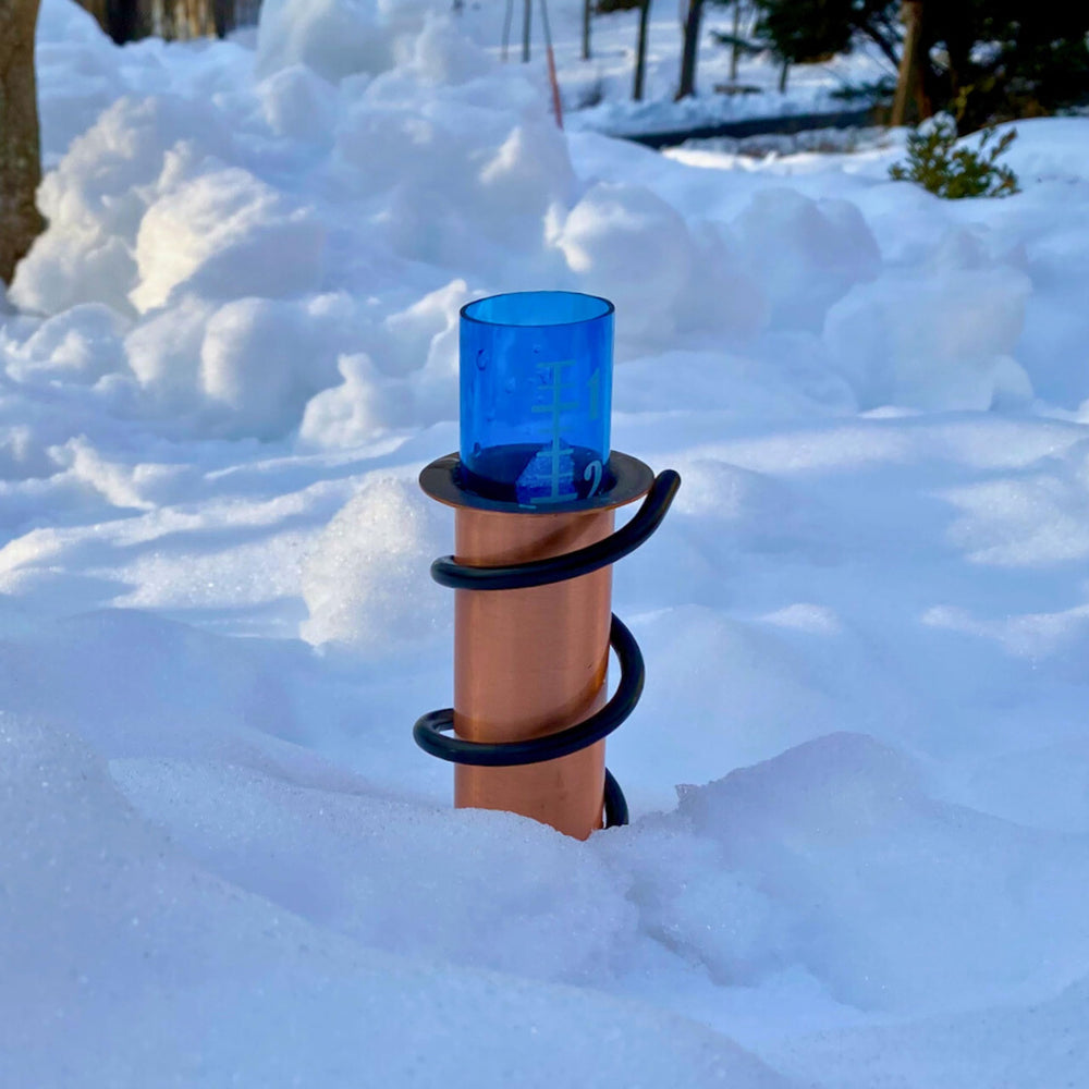 World's Coolest Rain Gauge packaging and components