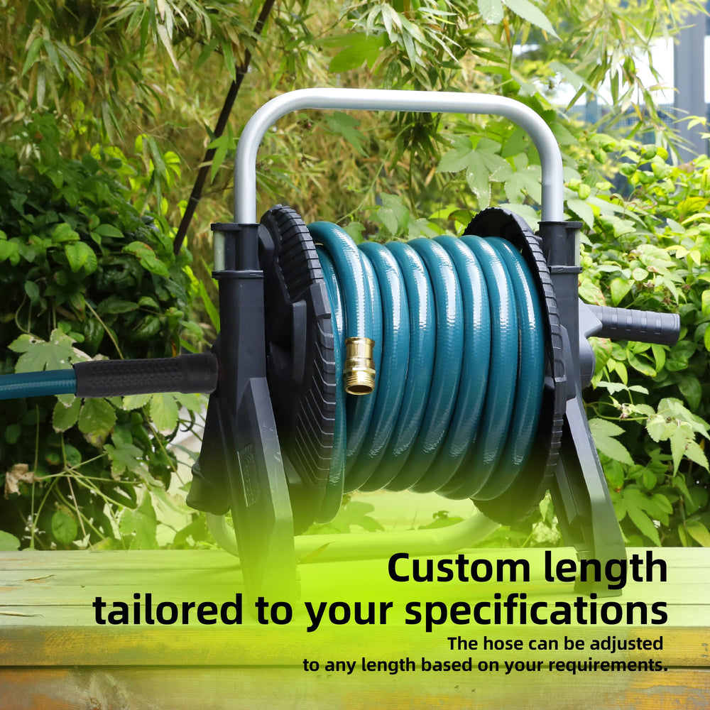 Worth Garden Hose coiled for easy storage