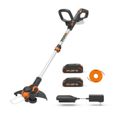WORX 20V 12-inch cordless string trimmer and edger front view