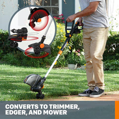 WORX 20V 3-in-1 Cordless Edger with spool holder
