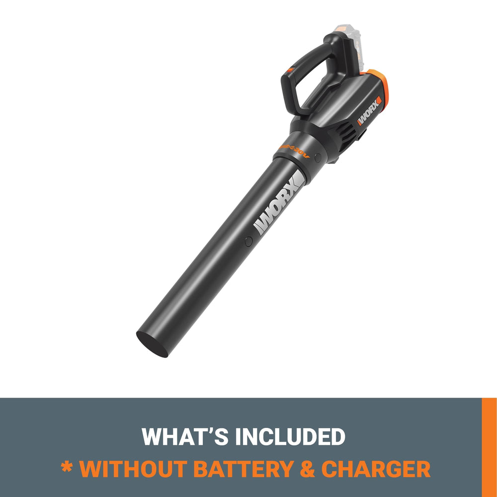 WORX 20V Cordless Leaf Blower with battery and charger setup