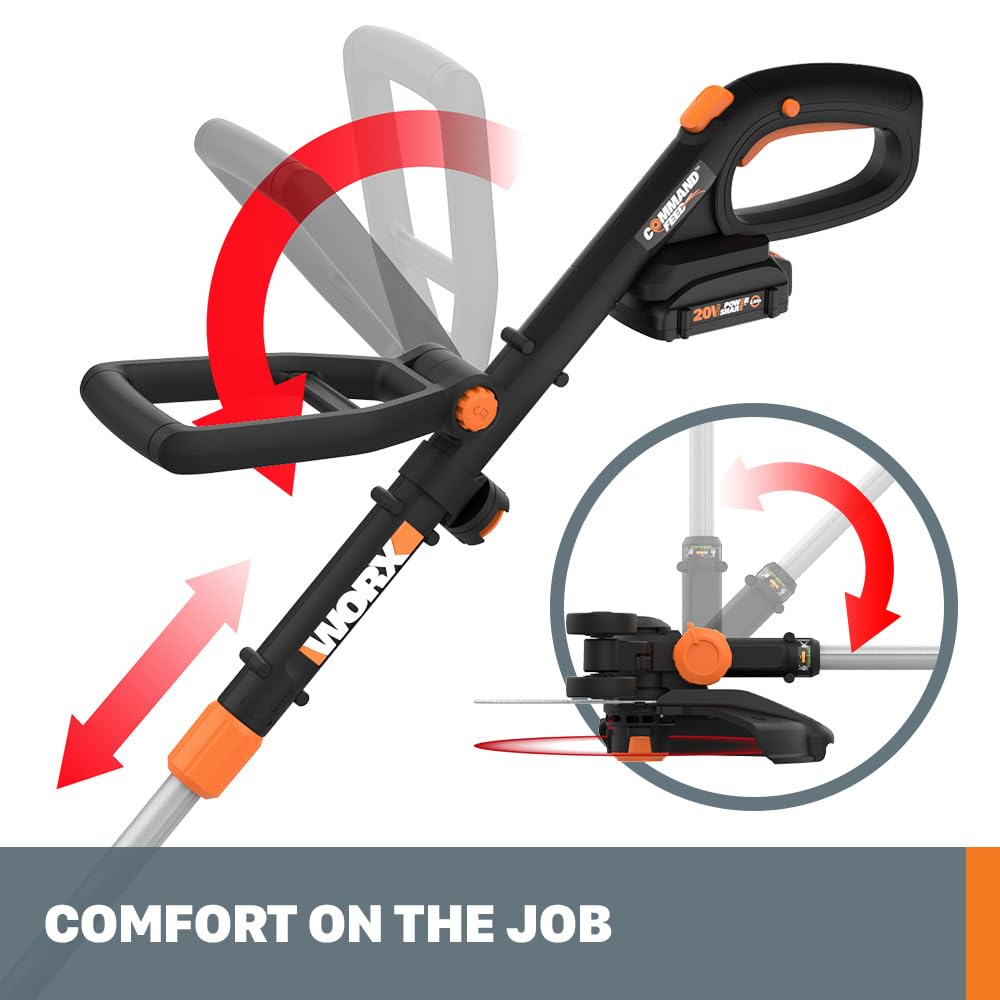 WORX 20V Cordless Mini Mower in use on a lawn