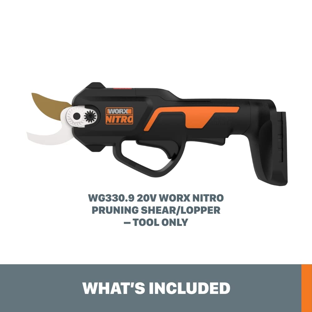 WORX 20V pruning shear side view